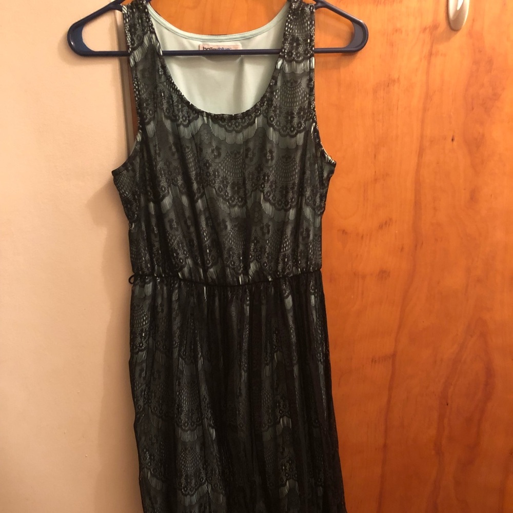 Lace blue dress